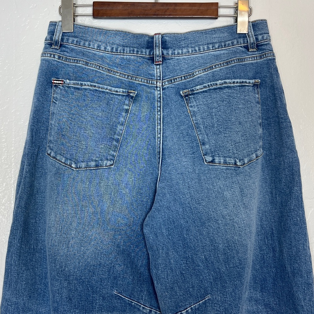 ALICE + OLIVIA Women’s Size 31 Avery Blue Wash Parker Low Rise Balloon Leg Jeans - Picture 8 of 16